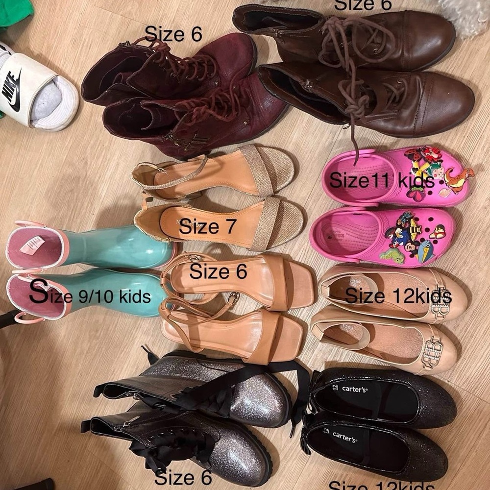 Kids Pink Cartoon Slip-On Shoes